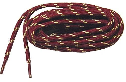 ProTOUGH(tm) "Burgundy Wine w/ Yellow" Kevlar Reinforced Heavy Duty Boot Laces - 2 Pair Pack