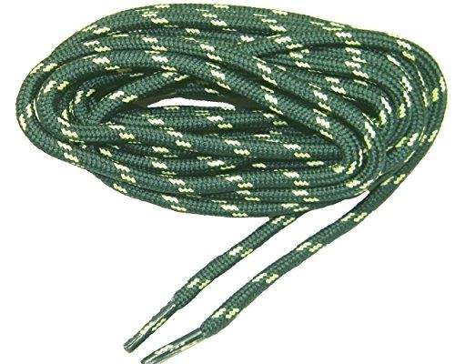 ProTOUGH(tm) "Hunter Green w/ Yellow" Kevlar Reinforced Heavy Duty Boot Laces - 2 Pair Pack