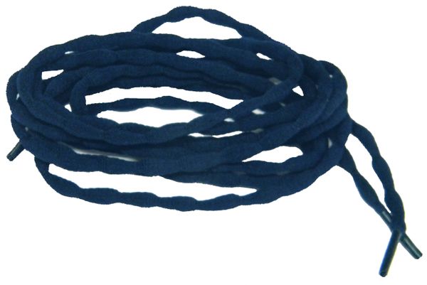 (2 Pair Pack) Navy Blue Bubble style stay tied Athletic running shoelaces