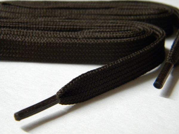 2 pair pack- Chocolate Brown, Flat 10 mm wide- Brogan Shoelaces