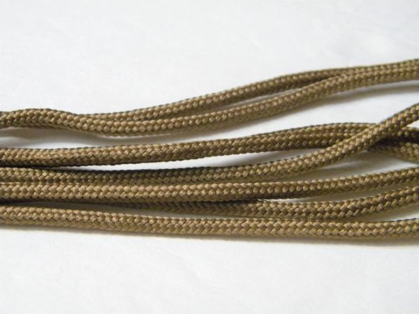 2 pair pack- Dark Tan, Silver Steel Tips, Durable Polyester boot laces
