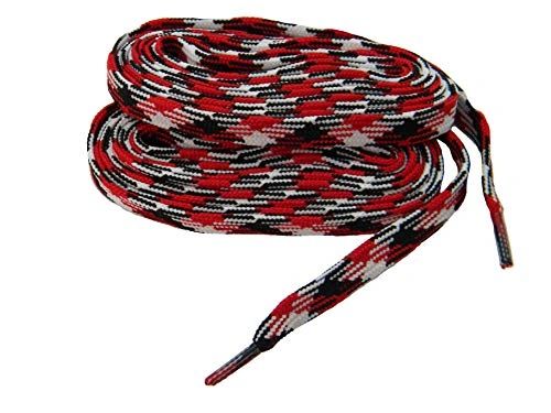 red hiking laces
