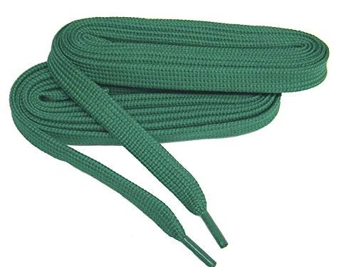 2 Pair Pack- Kelly Green, Hiker Boot Shoelaces 10mm Extra Durable extremeMAX(tm) Flat