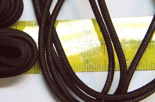 Heavy Waxed Chocolate Brown polyester Boot Laces Shoelaces - 2 Pair Pack