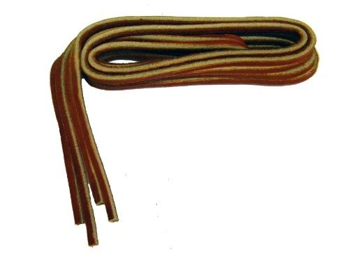 Square cut RED Leather Replacement Shoelaces for Boat Shoes 1/8 inch Rawhide - 2 P...