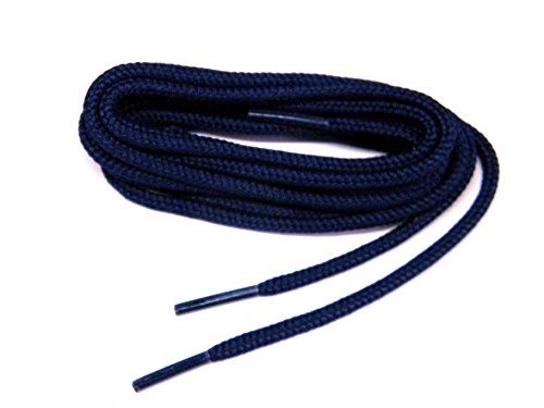 ProBOOT(tm) "Navy Blue" Rugged Wear Long-Lasting Polyester Hiking Boot Laces - 2 Pair Pack