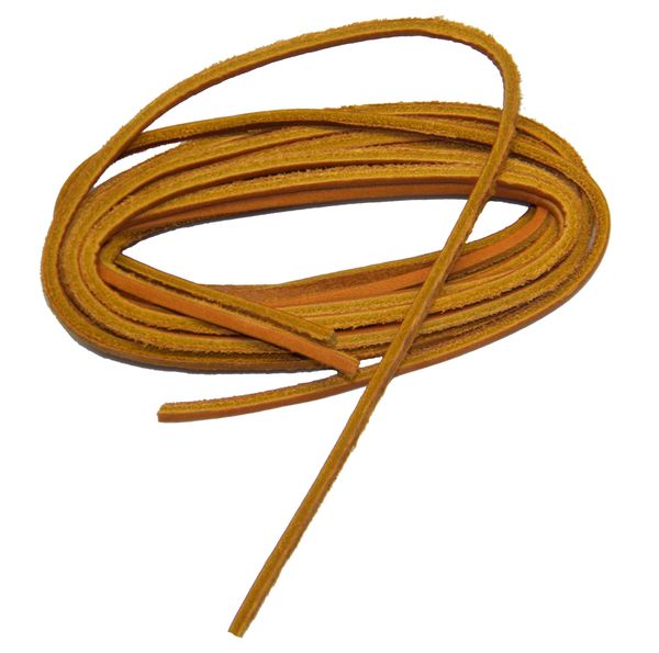 Fresh Tan COUGAR Leather Laces for Hi-top Boots and All Quality Footwear  1/8 square cut Strongest leather available