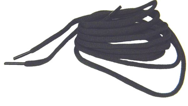 ProAthletic(tm) OVAL "Coal Black" Sneaker Shoelaces (2 Pair Pack, 27-84 IN/69-213 CM)