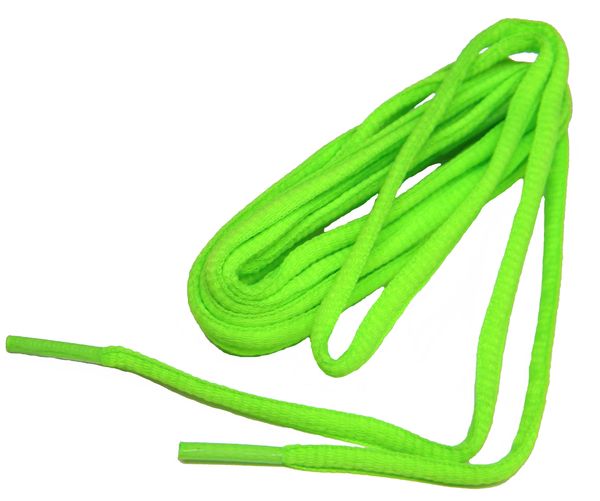 green shoestrings