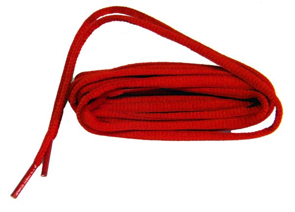 OVAL Fire Engine Red ProAthletic(tm) Sneaker Shoelaces - 2 Pair Pack