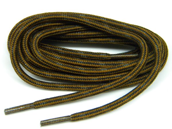 ProTOUGH(tm) "Rust w/ Black-Brown" Kevlar Reinforced Heavy Duty Boot Laces (2 Pair Pack)