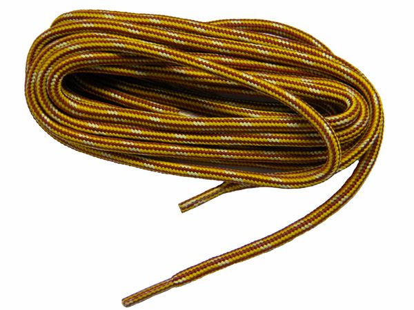 ProTOUGH(tm) "Gold w/ Yellow-Brown" Kevlar Reinforced Heavy Duty Boot Laces - 2 Pair Pack