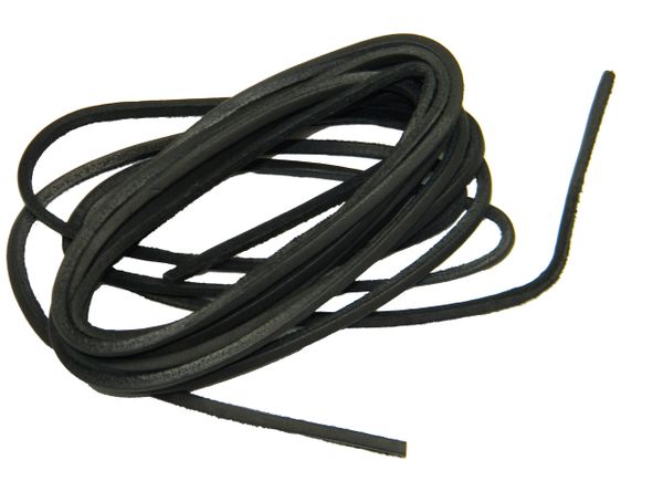 black leather boot laces