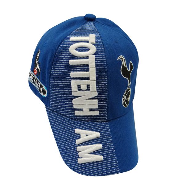 TOTTENHAM BLUE COUNTRY FLAG WITH LOGO FIFA SOCCER WORLD CUP EMBOSSED HAT CAP .. HIGH QUALITY .. NEW