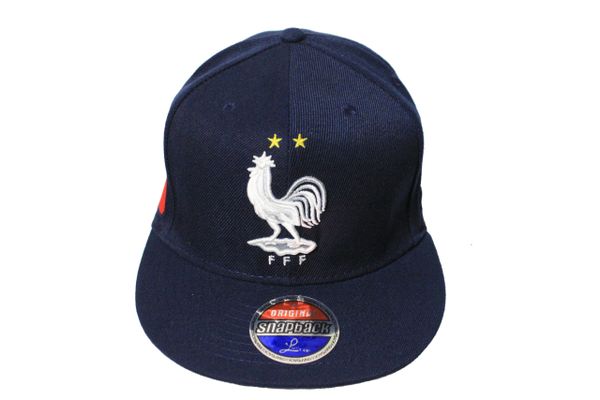 FRANCE Country Flag , 2 Stars , FFF Logo SNAPBACK Embroidered HIP HOP Hat Cap