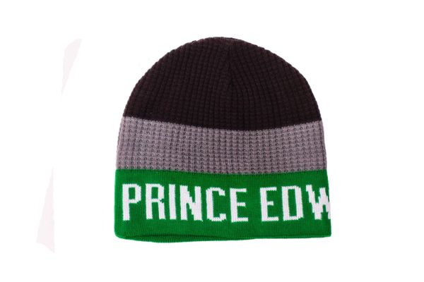 PRINCE EDWARD ISLAND - CANADA Province Green - Gray - Black BEANIE TOQUE HAT .. ( PEI-TQ4 scaled )