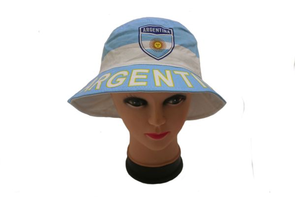 ARGENTINA COUNTRY FLAG BUCKET HAT CAP .. NEW