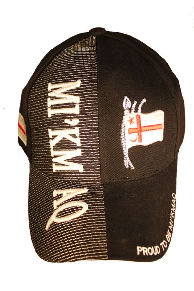 MI'KMAQ Flag PROUD TO BE MI'KMAQ Embossed HAT CAP Colors : Black , Red