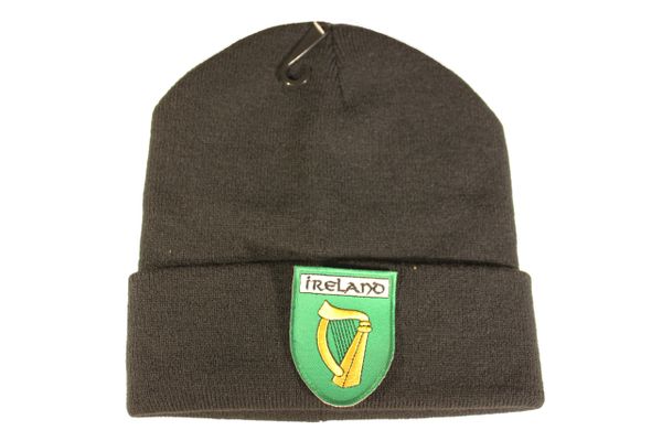 IRELAND Early 1700' Shield Shape Country Flag Iron - On PATCH TOQUE HAT