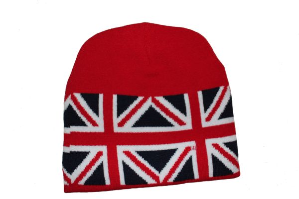 UNITED KINGDOM RED COUNTRY FLAG TOQUE HAT .. NEW