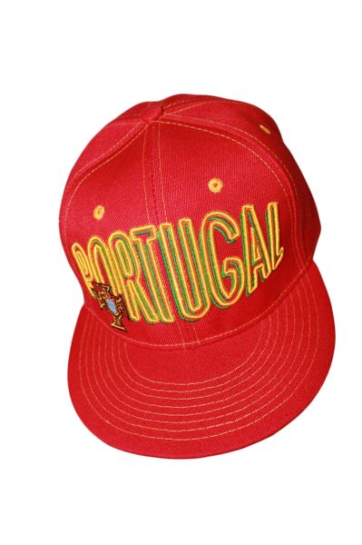 PORTUGAL RED SNAPBACK FPF LOGO FIFA SOCCER WORLD CUP HIP HOP HAT CAP .. NEW