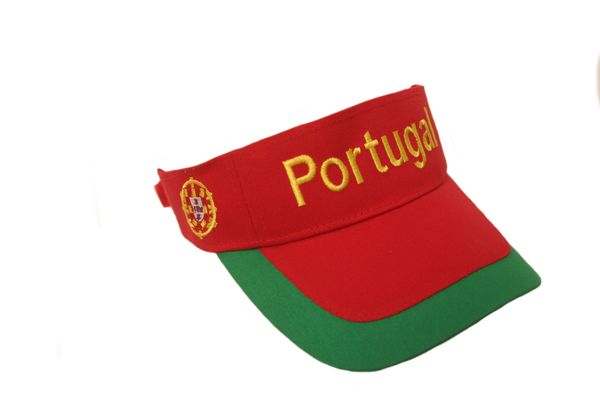 PORTUGAL COUNTRY FLAG SUN VISOR HAT CAP .. HIGH QUALITY .. NEW