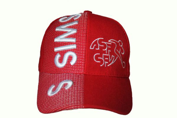 SWISS National Football Team ASF - SFV Logo , Country Flag EMBOSSED HAT CAP