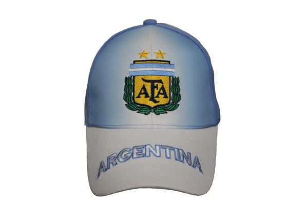 ARGENTINA Blue White 2 Stars AFA Logo FIFA World Cup EMBROIDERED HAT CAP