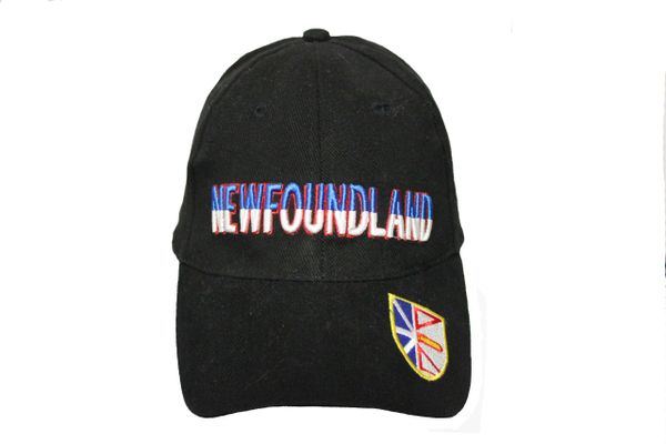 NEWFOUNDLAND BLACK EMBROIDERED HAT CAP ...NEW