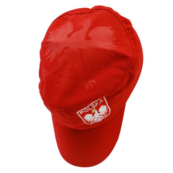POLSKA POLAND RED WITH EAGLE MILITARY STYLE HAT CAP .. HIGH QUALITY .. NEW