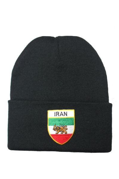 IRAN PERSIAN LION Country Flag BRIM Knitted HAT CAP choose your color ... NEW