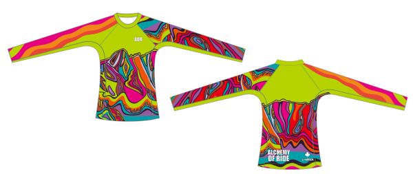 Neon green Armchair Men's Rashguard. SPF 50