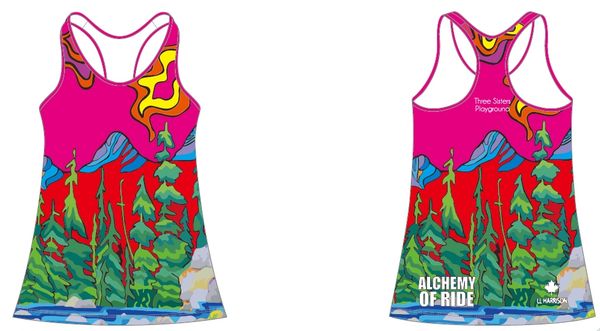 Three Sisters Playground Racer Back Ladies Tank RECYCLED FABRIC SPF50