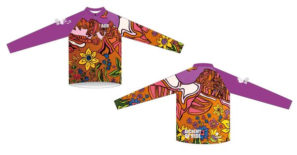 SPRING FLOWERS Quarter Zip Long Sleeve.