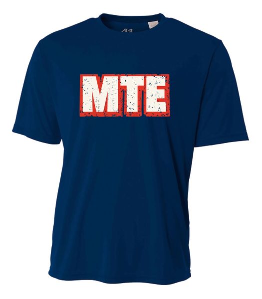 MTE ADULT Navy Short Sleeve Dryfit