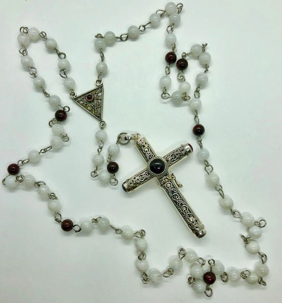 Cruel Intentions Necklace, Rosary Cross Necklace, Stainless Steel