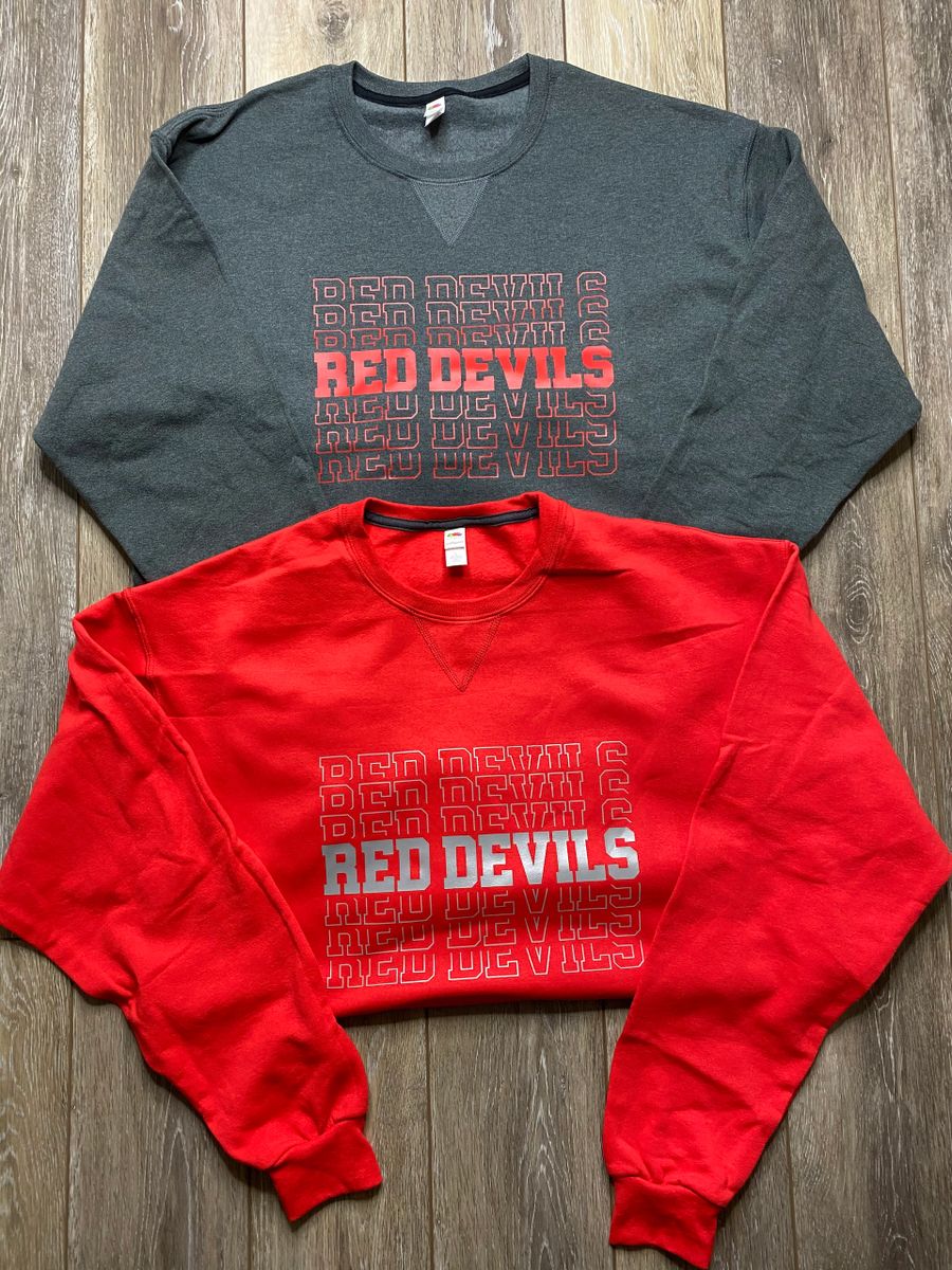 Adult Red Devils Crewneck Sweatshirt