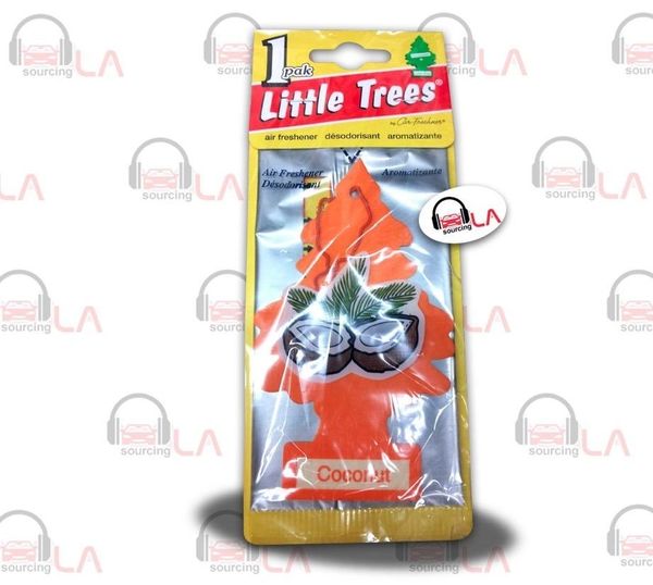 Little Trees Hanging Car and Home Air Freshener, Coconut (Pack of 24)