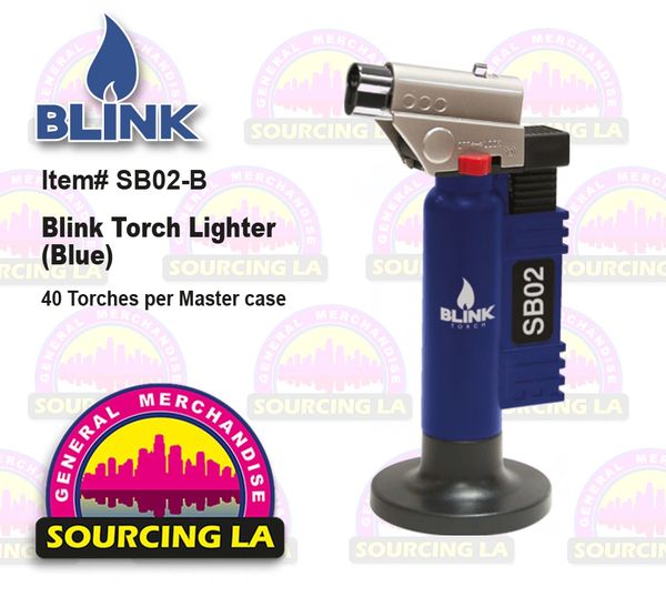 1x Torch BLINK TORCH LIGHTER SB02 Refillable Butane Torch | Adjustable Flame