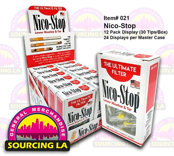 NICO-STOP 30 FILTERS/BOX, 12BOX DISPLAY