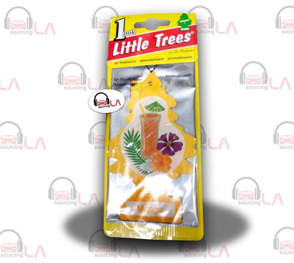 Little Trees Hanging Car and Home Air Freshener, Mango(Pack of 24)