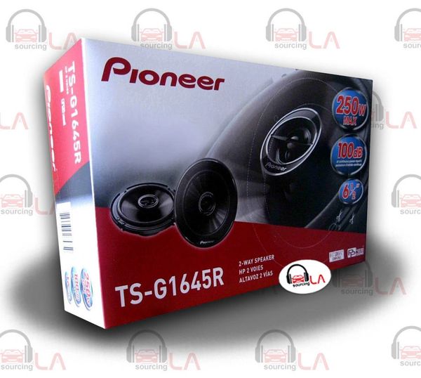 PIONEER TS-G1645R 6-1/2" 2-Way CAR AUDIO STEREO COAXIAL SPEAKERS