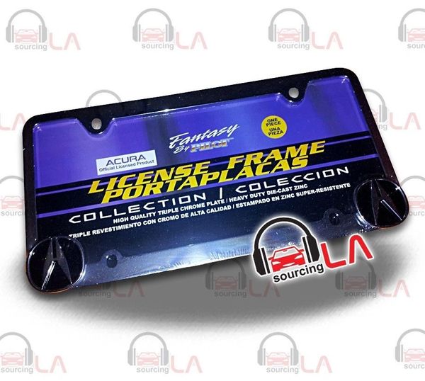 OFFICIALLY LICENSED ACURA LOGO CHROME FINISH METAL LICENSE PLATE FRAME