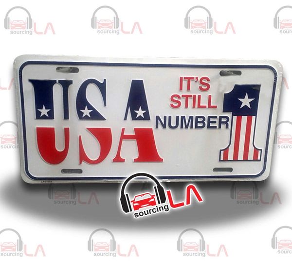 USA-Number1 Novelty Car Metal License Plate