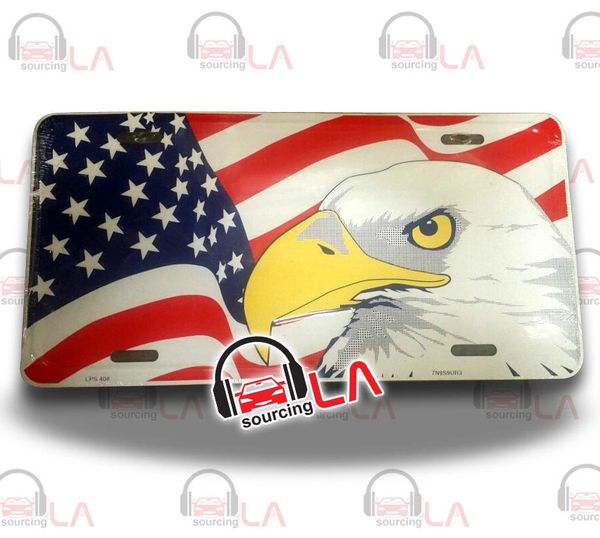 PlateFrame American Eagle Aluminum Novelty Car License Plate