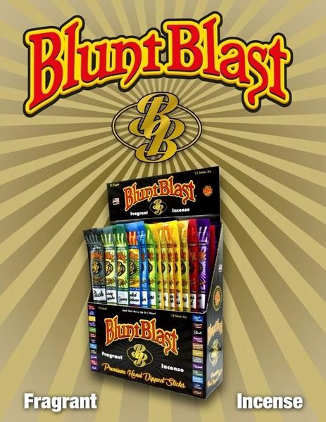 BLUNT BLAST HAND-DIPPED INCENSE 72 POUCHES OF 12 PER/POUCH