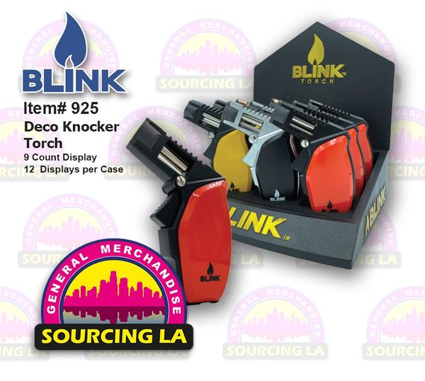 BLINK DECO KNOCKER SINGLE FLAME TORCH - 9 CT DISPLAY