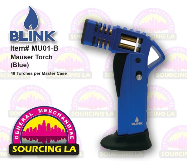1x Torch Blink MU01 MAUSER Refillable Butane Torch | Adjustable Flame