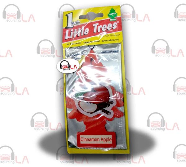 Little Trees Hanging Car and Home Air Freshener, Cinnamon Apple(Pack of 24)