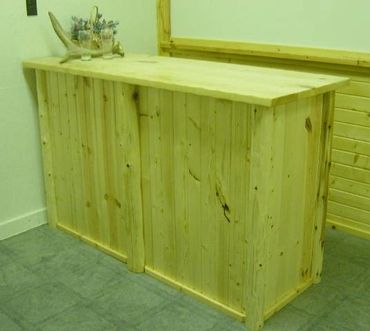 Log Cedar Bar Pub Rustic Furniture